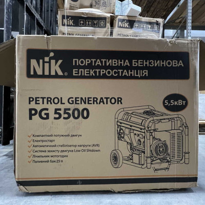 Генератор бензиновий NIK 5,5 кВт PG5500