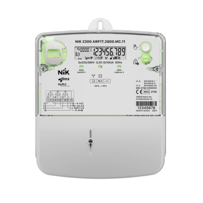 Лічильник електроенергії НІК 2300 AP3T 2800.MC.11 5-120А із PLC модулем